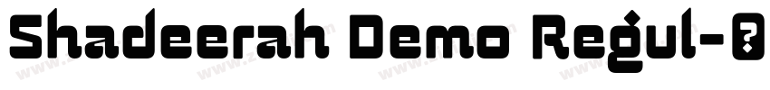 Shadeerah Demo Regul字体转换